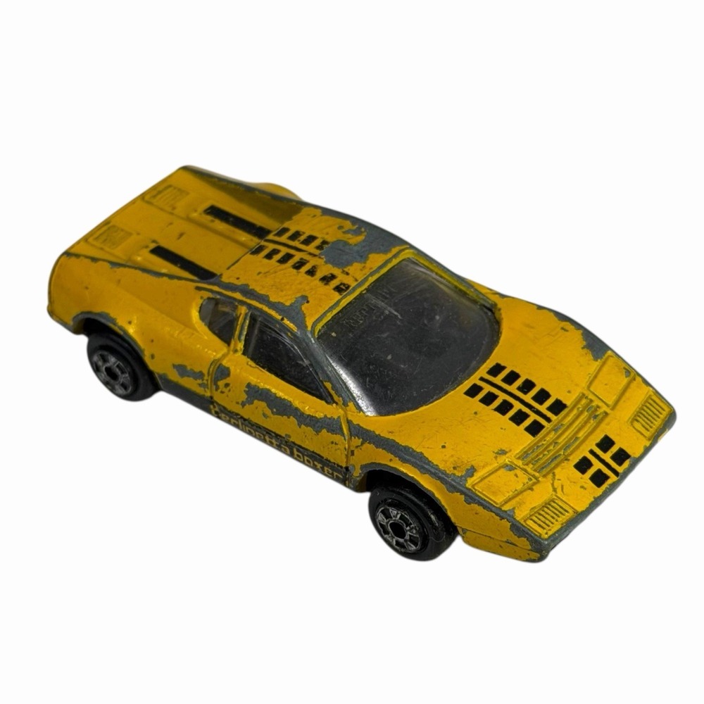 1:64 Zylmex Zee Toys D70 Ferrari 365 GT Berlinetta Boxer‎ Yellow Black Interior - Picture 3 of 13